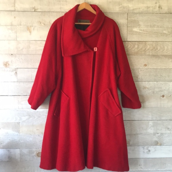 Gorgeous Jean Claude Poitras oversize Alpaca swing coat - Picture 1 of 15
